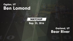Matchup: Ben Lomond vs. Bear River  2016
