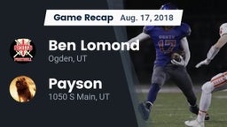 Recap: Ben Lomond  vs. Payson  2018