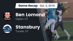 Recap: Ben Lomond  vs. Stansbury  2018