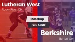 Matchup: Lutheran West vs. Berkshire  2019