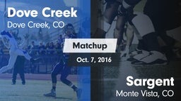 Matchup: Dove Creek vs. Sargent  2016