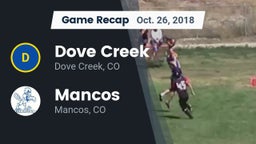 Recap: Dove Creek  vs. Mancos  2018