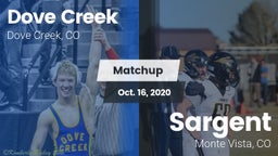 Matchup: Dove Creek vs. Sargent  2020