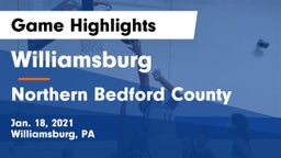 Williamsburg  vs Northern Bedford County Game Highlights - Jan. 18, 2021