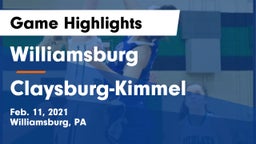 Williamsburg  vs Claysburg-Kimmel  Game Highlights - Feb. 11, 2021