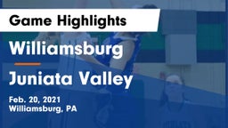Williamsburg  vs Juniata Valley  Game Highlights - Feb. 20, 2021