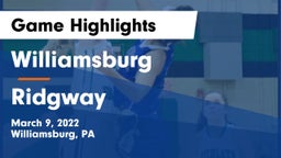 Williamsburg  vs Ridgway  Game Highlights - March 9, 2022