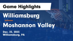 Williamsburg  vs Moshannon Valley  Game Highlights - Dec. 22, 2023