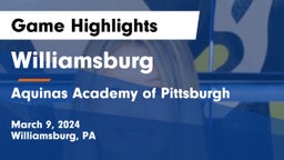 Williamsburg  vs Aquinas Academy of Pittsburgh Game Highlights - March 9, 2024
