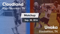 Matchup: Cloudland vs. Unaka  2016