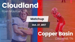 Matchup: Cloudland vs. Copper Basin  2017
