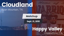 Matchup: Cloudland vs. Happy Valley   2018