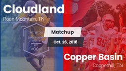 Matchup: Cloudland vs. Copper Basin  2018