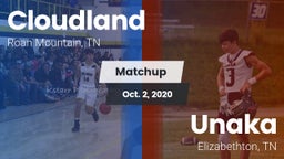 Matchup: Cloudland vs. Unaka  2020