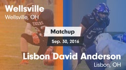 Matchup: Wellsville vs. Lisbon David Anderson  2016
