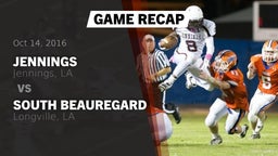 Recap: Jennings  vs. South Beauregard  2016