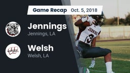 Recap: Jennings  vs. Welsh  2018