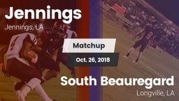 Matchup: Jennings vs. South Beauregard  2018