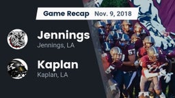 Recap: Jennings  vs. Kaplan  2018