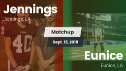 Matchup: Jennings vs. Eunice  2019