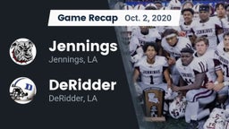 Recap: Jennings  vs. DeRidder  2020