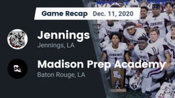 Recap: Jennings  vs. Madison Prep Academy 2020