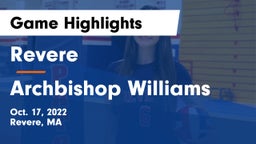 Revere  vs Archbishop Williams  Game Highlights - Oct. 17, 2022