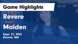 Revere  vs Malden Game Highlights - Sept. 21, 2022