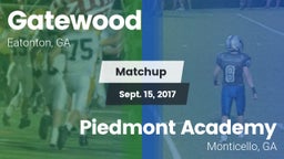 Matchup: Gatewood vs. Piedmont Academy  2017