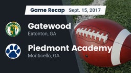 Recap: Gatewood  vs. Piedmont Academy  2017