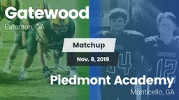 Matchup: Gatewood vs. Piedmont Academy  2019
