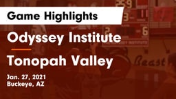 Odyssey Institute vs Tonopah Valley  Game Highlights - Jan. 27, 2021
