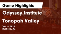 Odyssey Institute vs Tonopah Valley  Game Highlights - Jan. 4, 2024