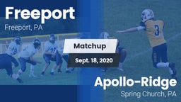Matchup: Freeport vs. Apollo-Ridge  2020