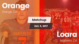 Matchup: Orange vs. Loara  2017