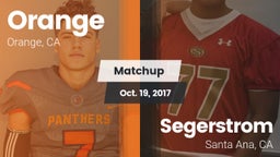 Matchup: Orange vs. Segerstrom  2017