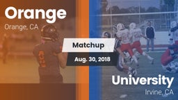 Matchup: Orange vs. University  2018
