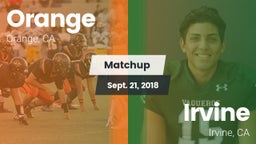 Matchup: Orange vs. Irvine  2018