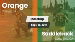 Matchup: Orange vs. Saddleback  2018