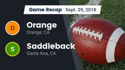 Recap: Orange  vs. Saddleback  2018