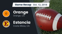 Recap: Orange  vs. Estancia  2018