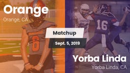 Matchup: Orange vs. Yorba Linda  2019