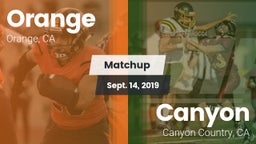 Matchup: Orange vs. Canyon  2019
