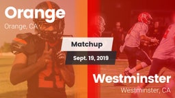 Matchup: Orange vs. Westminster  2019