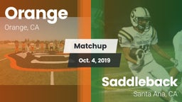 Matchup: Orange vs. Saddleback  2019