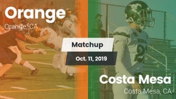Matchup: Orange vs. Costa Mesa  2019