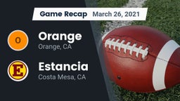 Recap: Orange  vs. Estancia  2021