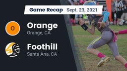 Recap: Orange  vs. Foothill  2021