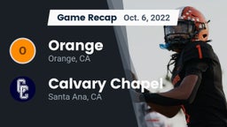 Recap: Orange  vs. Calvary Chapel  2022
