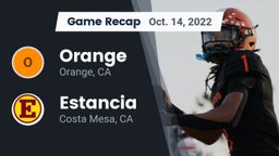 Recap: Orange  vs. Estancia  2022